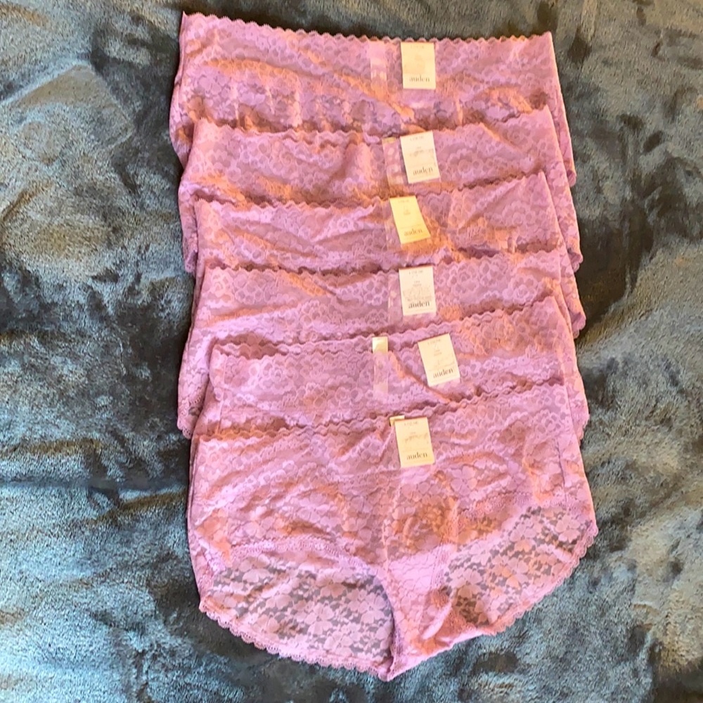 6 pairs L hipster panties NWT